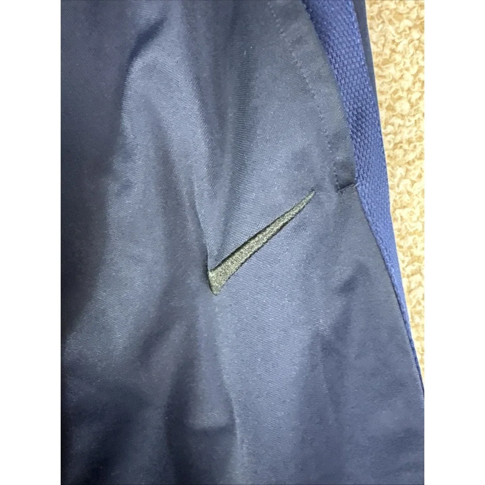 Nike Track Pants Mens Large Navy Blue with Blue Vented Mesh Stripe 940241-471